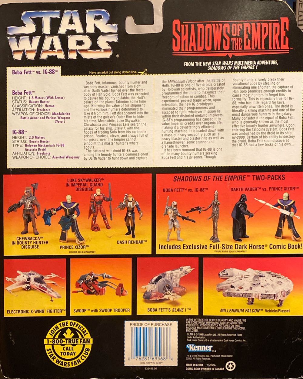 Star Wars Shadows Of The Empire Boba Fett Vs IG-88 - Star Wars vinyl figure collectible [Barcode 076281695686] - Main Image 2