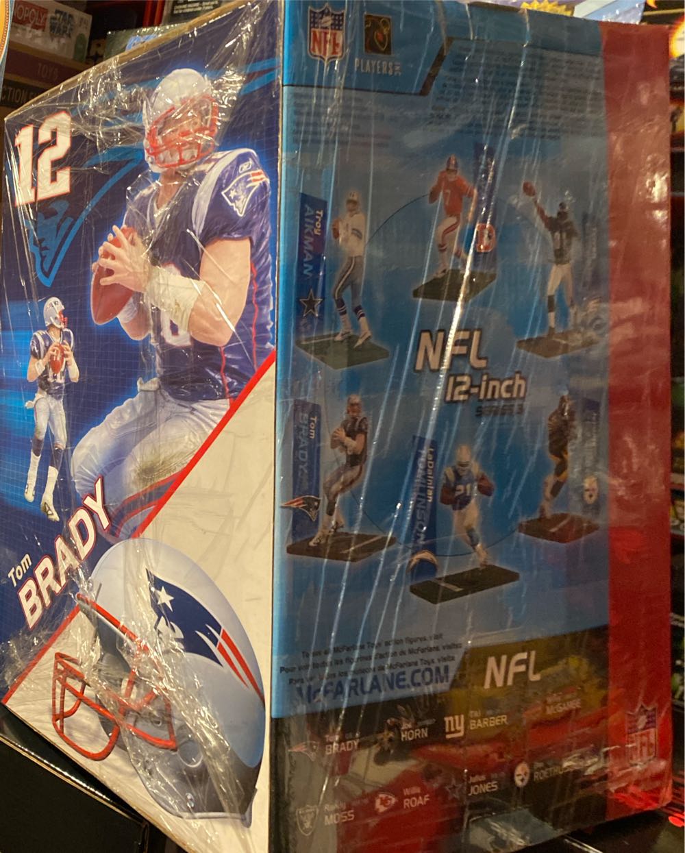 Brady Nfl 12 Inch Tom Brady New England Patriots 12 Mcfarlane Series 3 Action Nib 12”  vinyl figure collectible [Barcode 787926743210] - Main Image 2