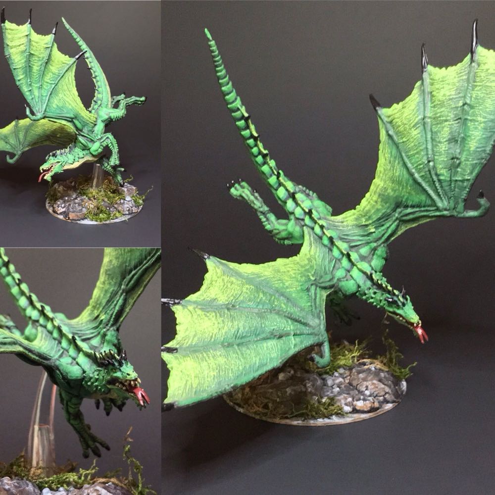 Nolzur’s Marvelous Miniatures: Young Green Dragon - Dungeons & Dragons vinyl figure collectible [Barcode 634482736845] - Main Image 4