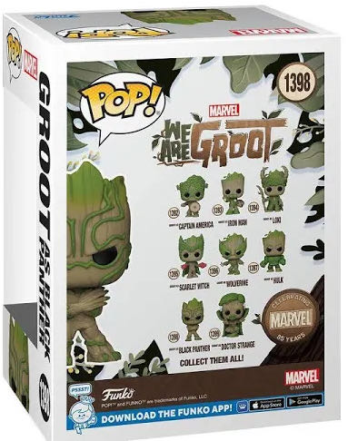 Groot As Black Panther  vinyl figure collectible [Barcode 889698816687] - Main Image 3