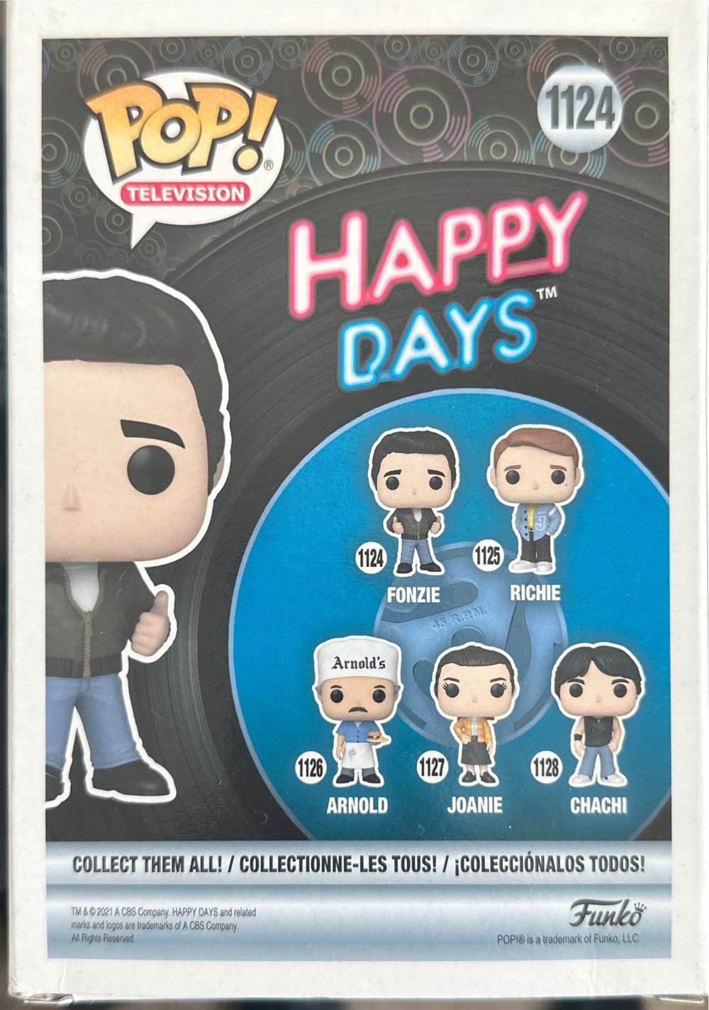 Henry Winkler - Autographed - Funko Pop - Fonzi - Happy Days vinyl figure collectible [Barcode 889698410533] - Main Image 3