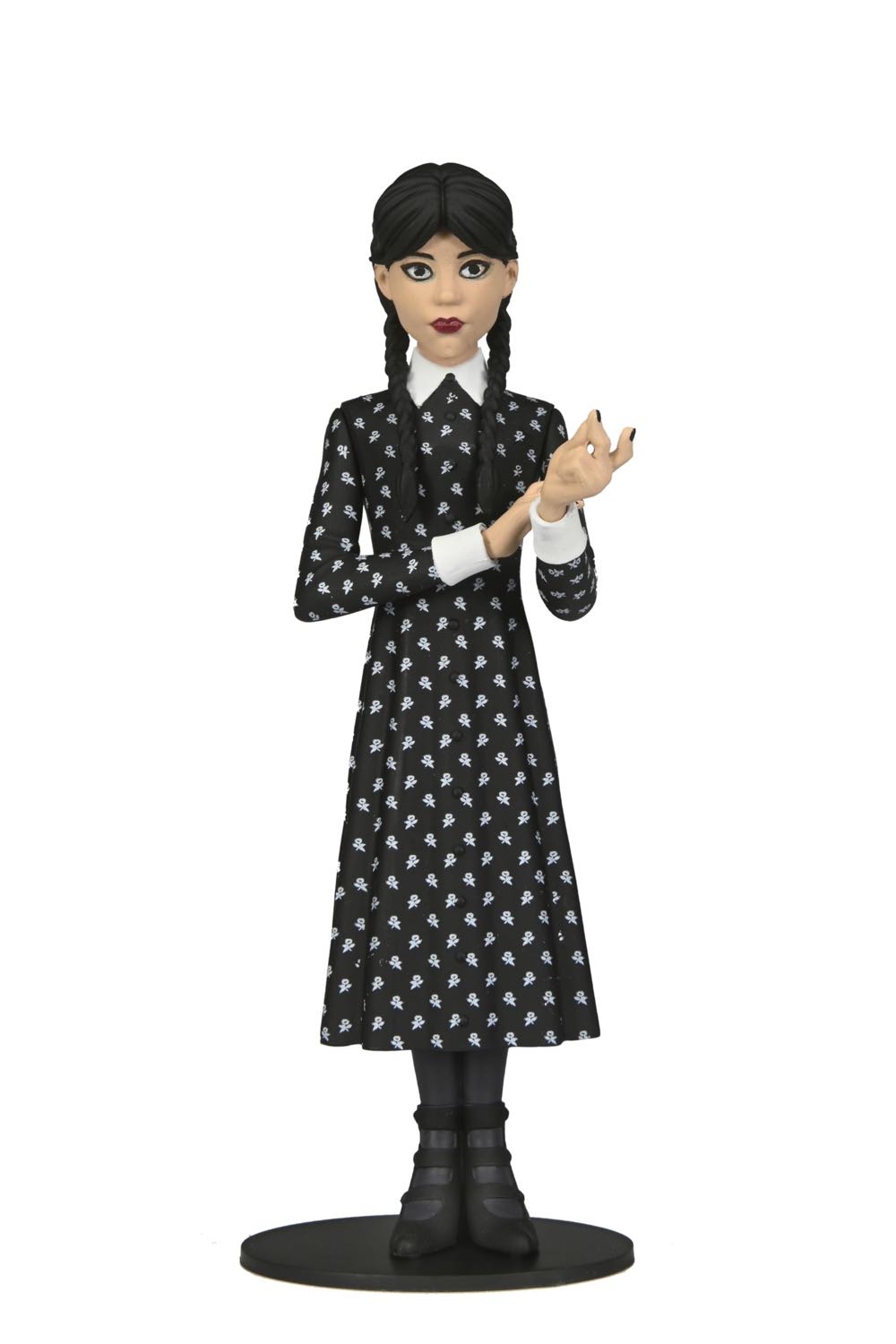Neca Collectible Wednesday Series 6” Scale Toony Terrors Figure Wednesday Addams In Classic Dress  vinyl figure collectible [Barcode 634482424100] - Main Image 3