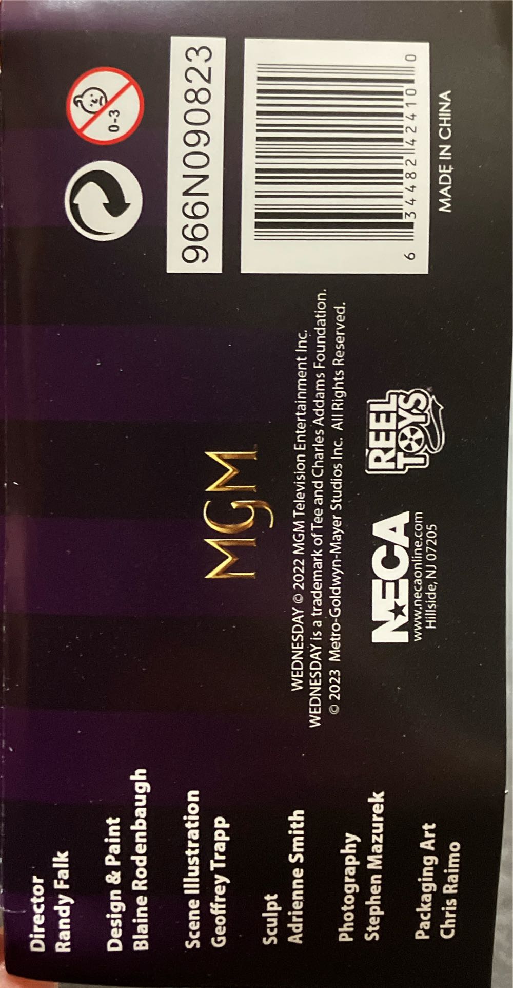 Neca Collectible Wednesday Series 6” Scale Toony Terrors Figure Wednesday Addams In Classic Dress  vinyl figure collectible [Barcode 634482424100] - Main Image 4