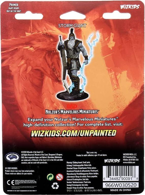 Nolzur’s Marvelous Miniatures: Storm Giant - Dungeons & Dragons vinyl figure collectible [Barcode 634482900918] - Main Image 2