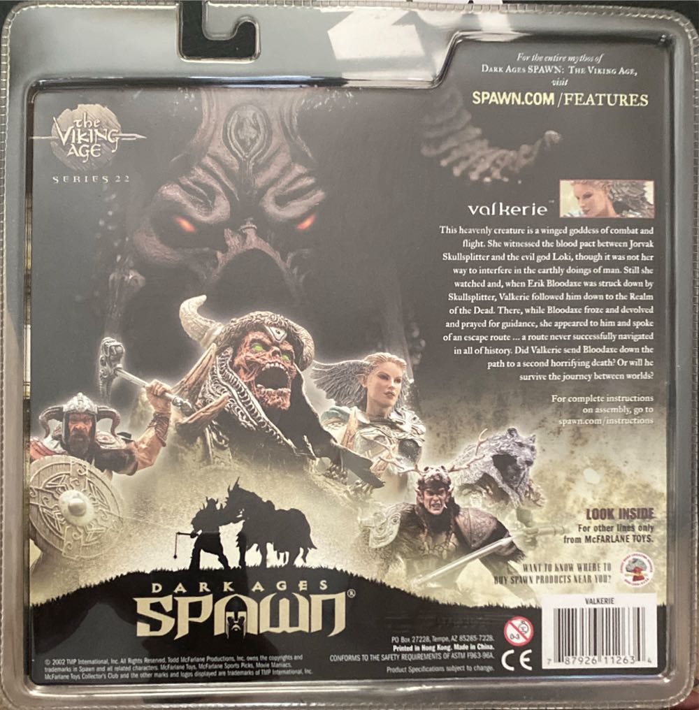 Mcfarlane Spawn Valkerie Mcfarlane Mcfarlane Dark Ages Spawn The Viking Age Valkerie Action Dark Series 22 Silver  vinyl figure collectible [Barcode 787926112634] - Main Image 2