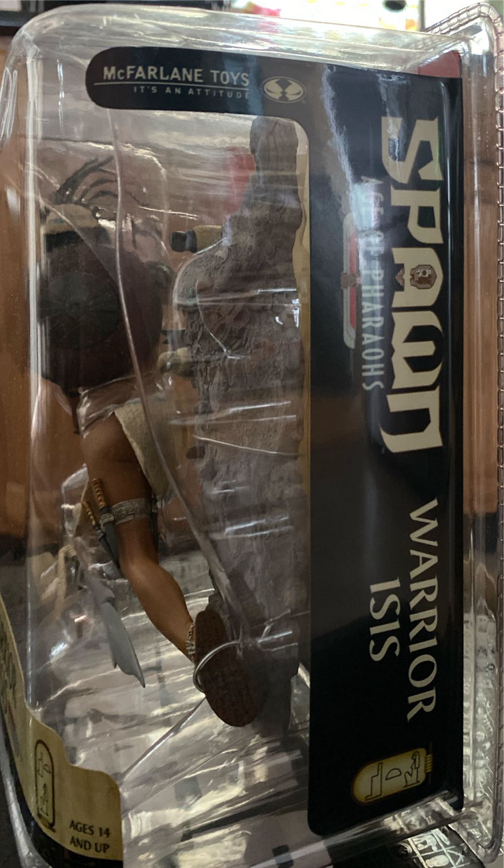 Mcfarlane Warrior Isis Spawn Series 33 Age Of Pharaohs Action Sealed New  vinyl figure collectible [Barcode 787926115321] - Main Image 3