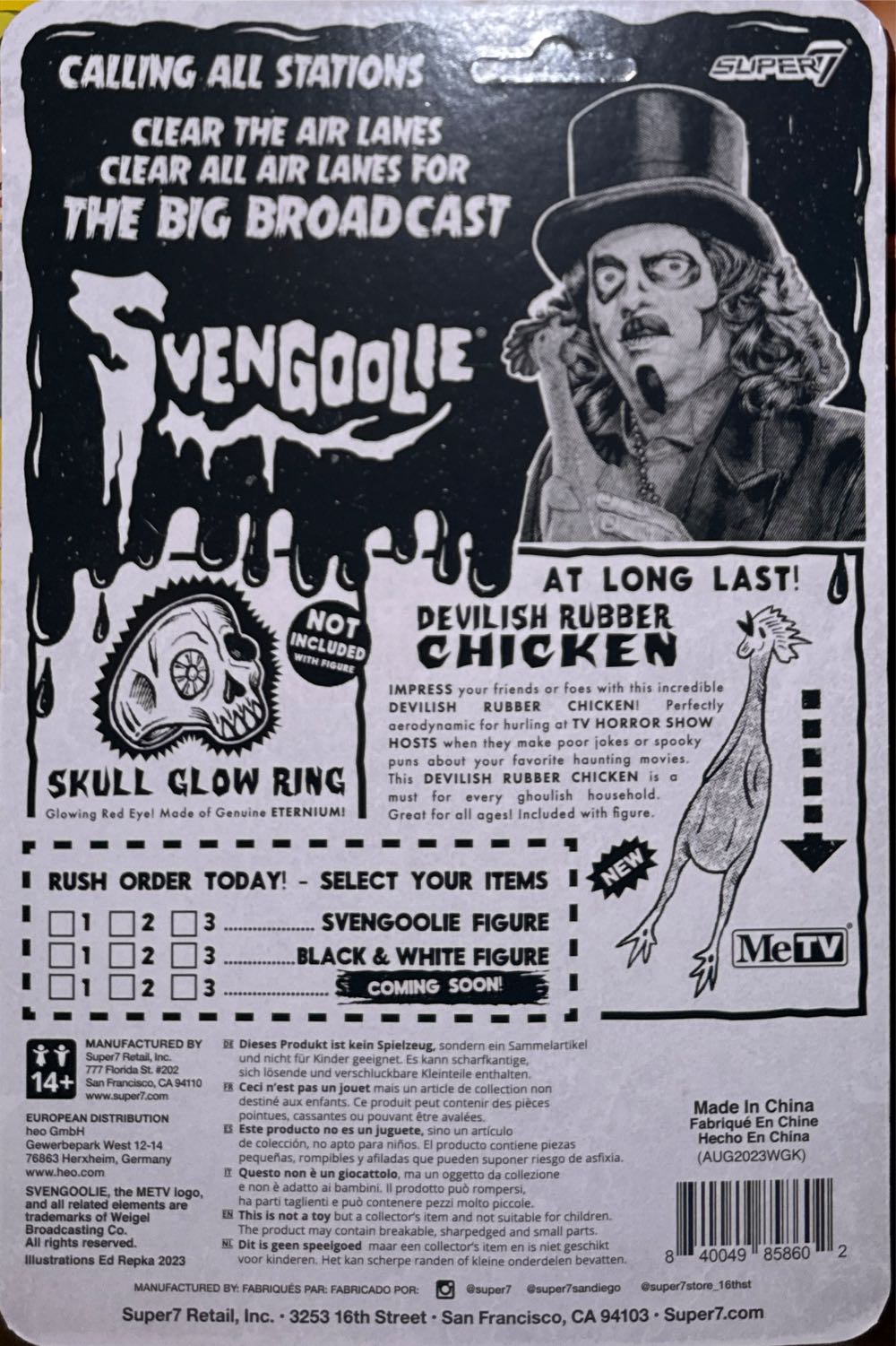 Svengoolie  vinyl figure collectible [Barcode 840049858602] - Main Image 2