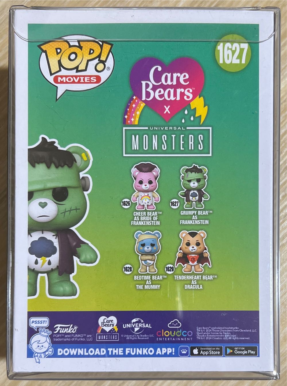 1627-Grumpy Bear as Frankenstein - Funko vinyl figure collectible [Barcode 889698815369] - Main Image 3