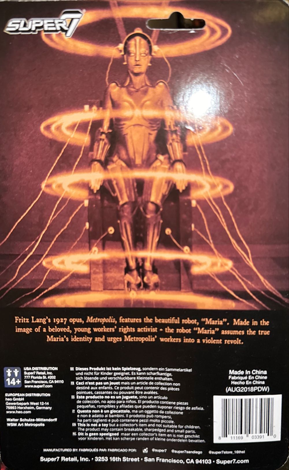 Maria  vinyl figure collectible [Barcode 811169033910] - Main Image 2