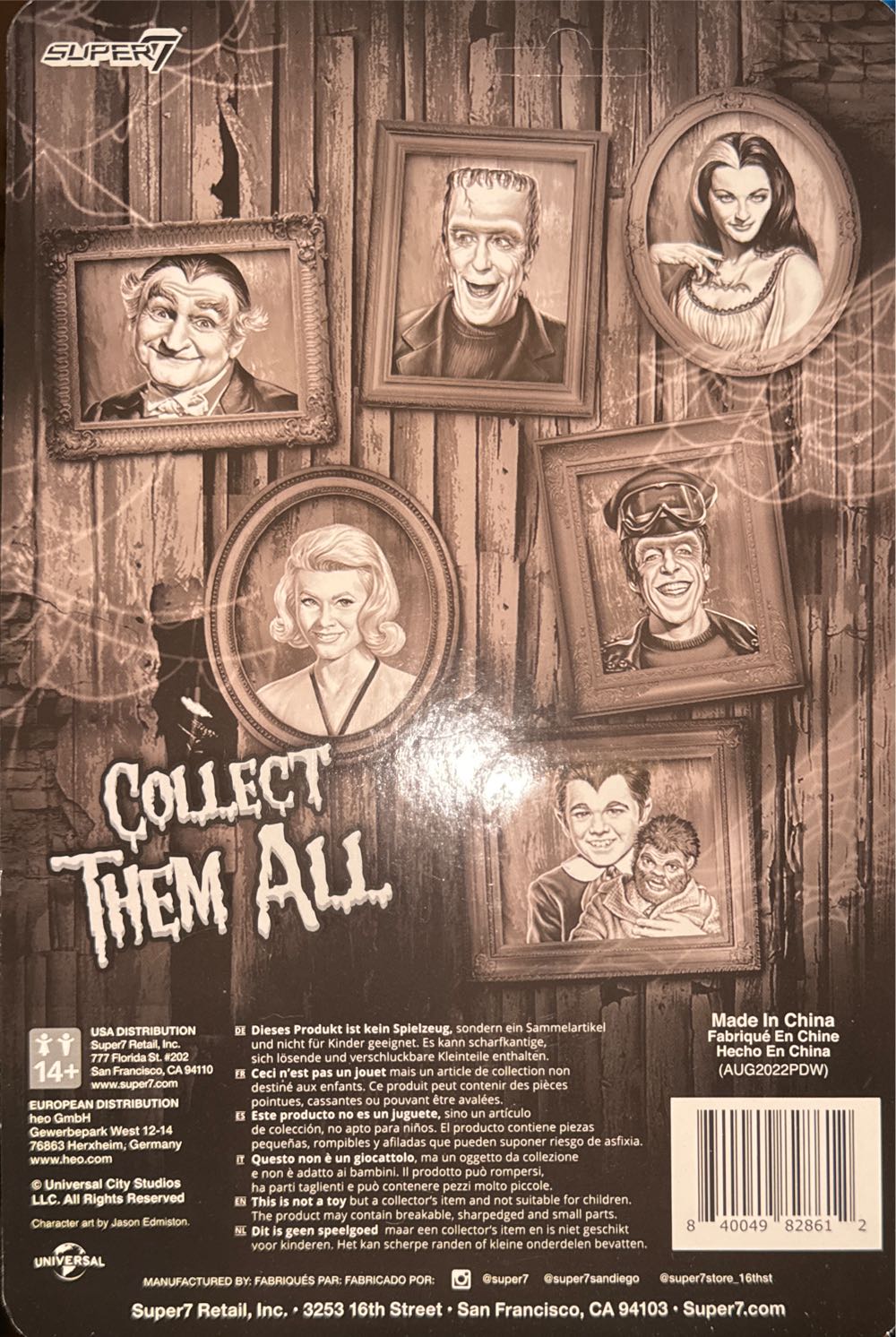 Eddie Munster  vinyl figure collectible [Barcode 840049828612] - Main Image 2