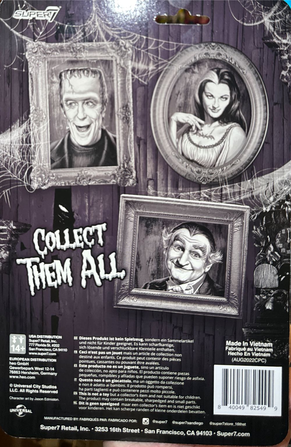 Herman Munster  vinyl figure collectible [Barcode 840049825499] - Main Image 2