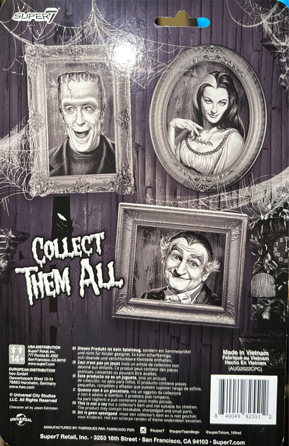 Grandpa Munster  vinyl figure collectible [Barcode 840049825512] - Main Image 2