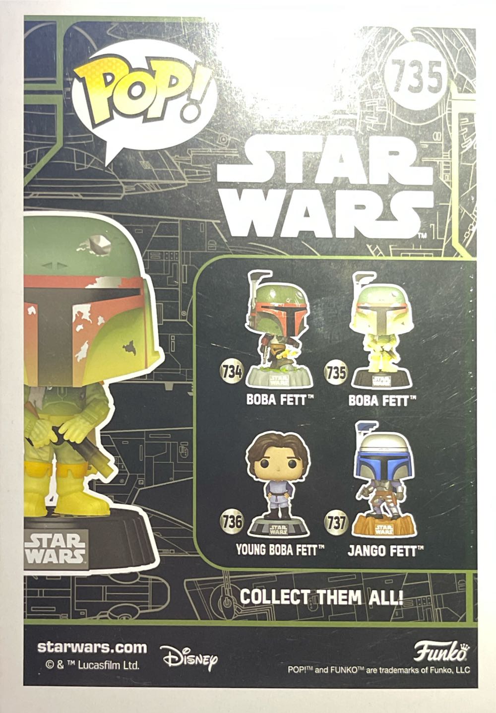 Boba Fett - Star Wars vinyl figure collectible [Barcode 889698827232] - Main Image 3