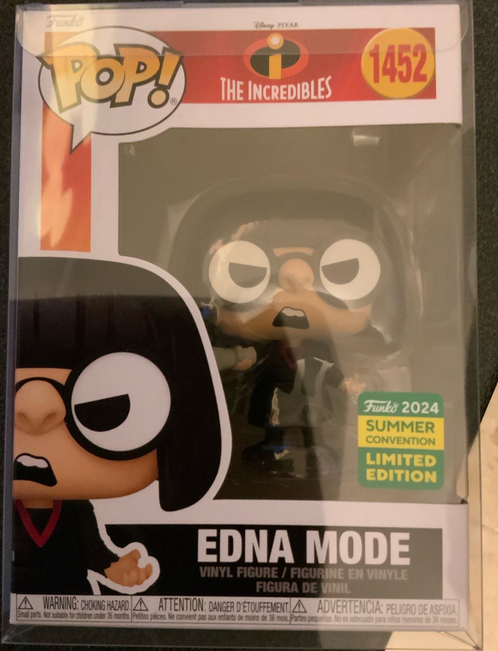 Funko Pop! Vinyl: Pixar Edna Mode # Sdcc Protector Incredibles 2024 The Pop Summer 2024 Shared W - The Incredibles vinyl figure collectible [Barcode 889698782999] - Main Image 2