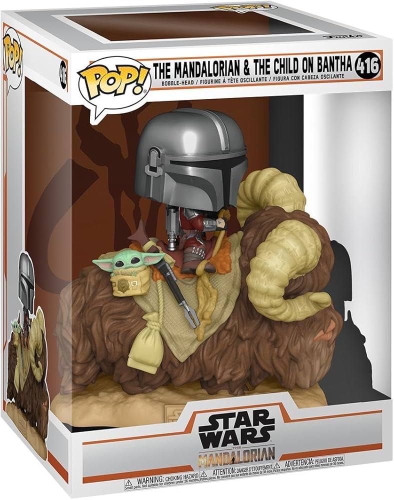 416 The Mandalorian And Child On Bantha  vinyl figure collectible - Main Image 1