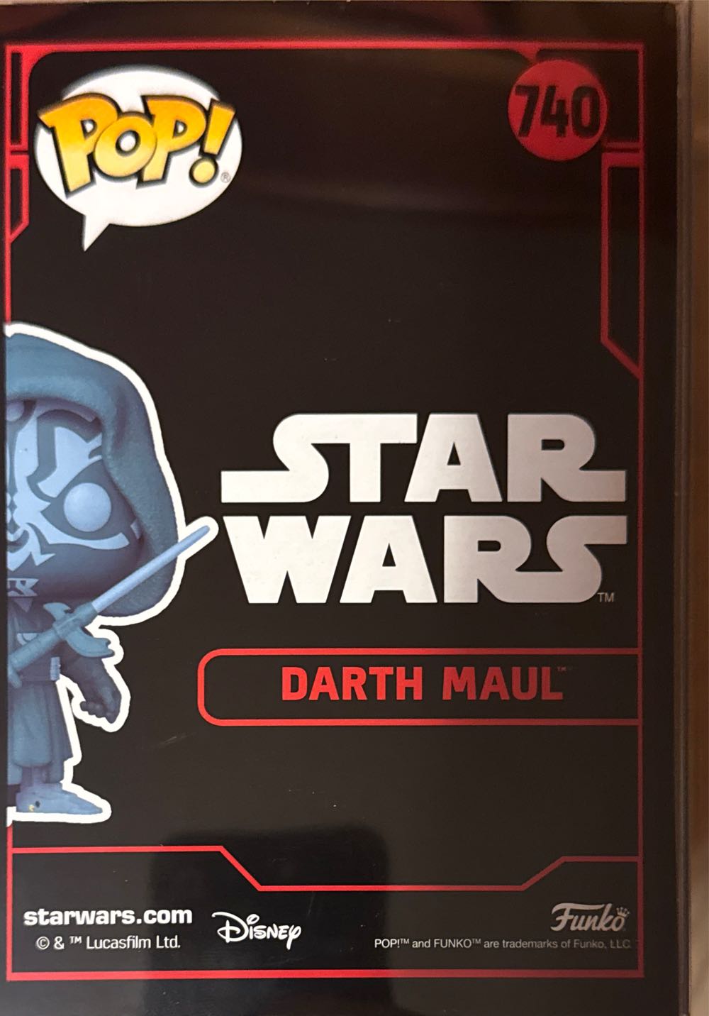 740 Darth Maul (Hologram) - Star Wars vinyl figure collectible [Barcode 889698827713] - Main Image 3