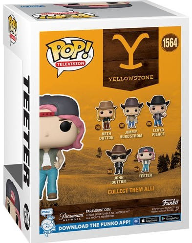 Yellowstone: Teeter  vinyl figure collectible [Barcode 889698801805] - Main Image 3