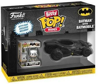 Batman With Batmobile - 88 (batman)  FUNKOPOP - Bitty Pop Rides - Batman: Arkham Knight vinyl figure collectible [Barcode 889698836210] - Main Image 2