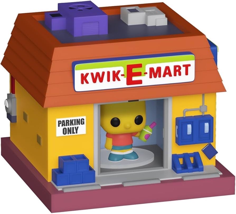 Bitty Pop! Town: The Simpsons Bart Simpson And Kwik-E-Mart - The Simpsons vinyl figure collectible [Barcode 889698836845] - Main Image 3