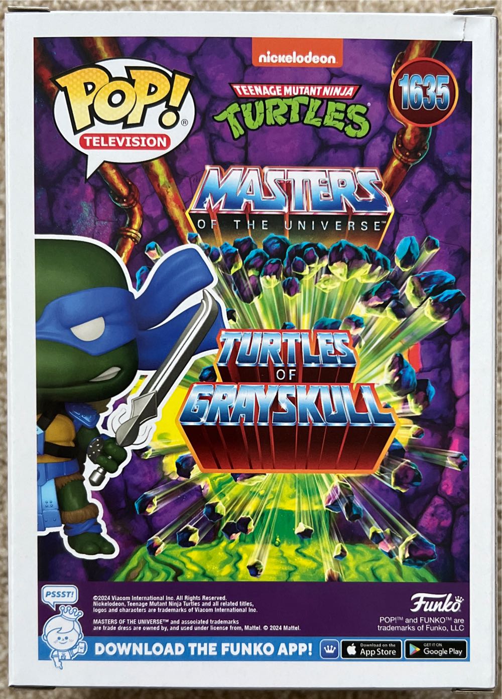 TMNTxMOTU: Leonardo - Teenage Mutant Ninja Turtles vinyl figure collectible [Barcode 889698824590] - Main Image 3