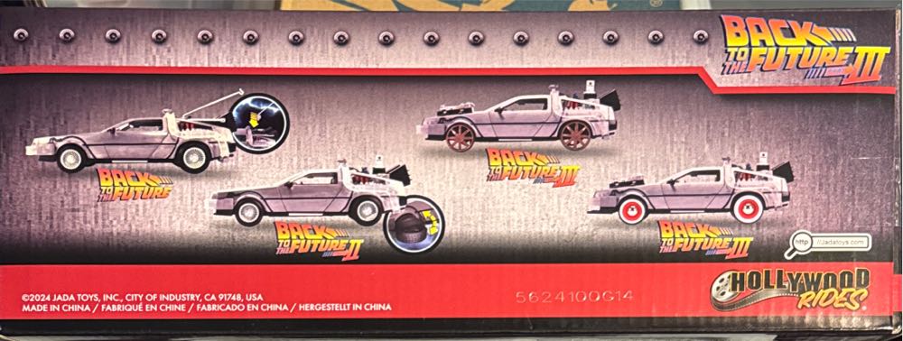 Jada Toys Back To The Future Part Iii: Time Machine With Light-up 1:24 Scale Vehicle Unisex Adult Silver  vinyl figure collectible [Barcode 801310321669] - Main Image 2