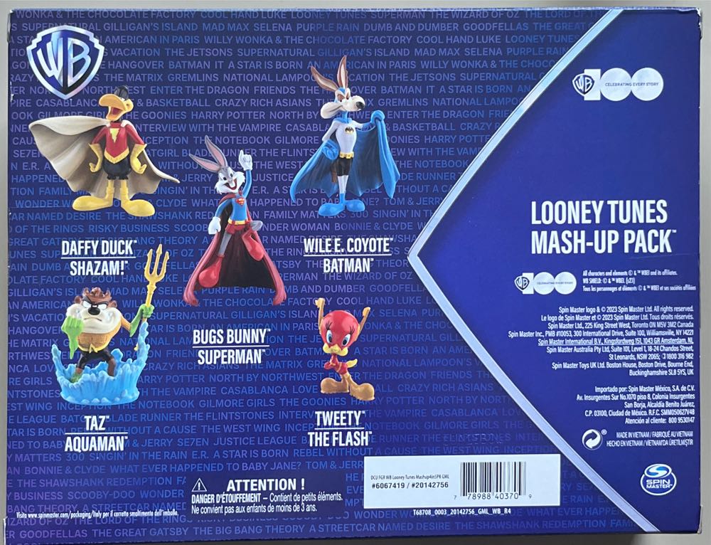 Dc Comics Looney Tunes Mash-up Pack Limited Edition Wb 100 Yrs Anniversary 5 Looney Tunes X Dc Figures 4-inch Superhero Kids Toys For Boys & Girls  vinyl figure collectible [Barcode 778988403709] - Main Image 3