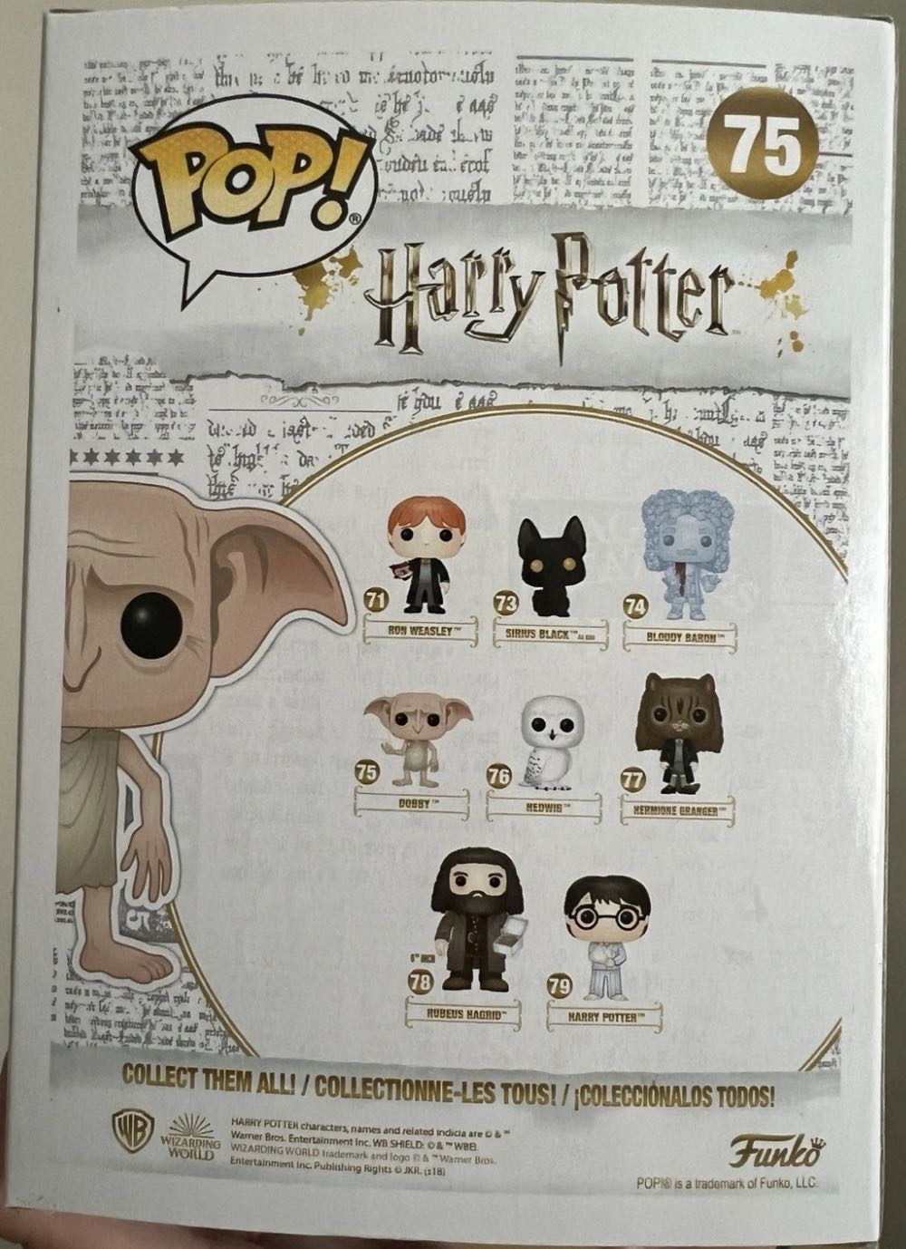 Dobby - Harry Potter vinyl figure collectible [Barcode 889698355124] - Main Image 3