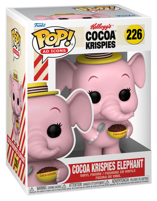Cocoa Krispies Elephant - Kellogg’s vinyl figure collectible [Barcode 889698753586] - Main Image 2