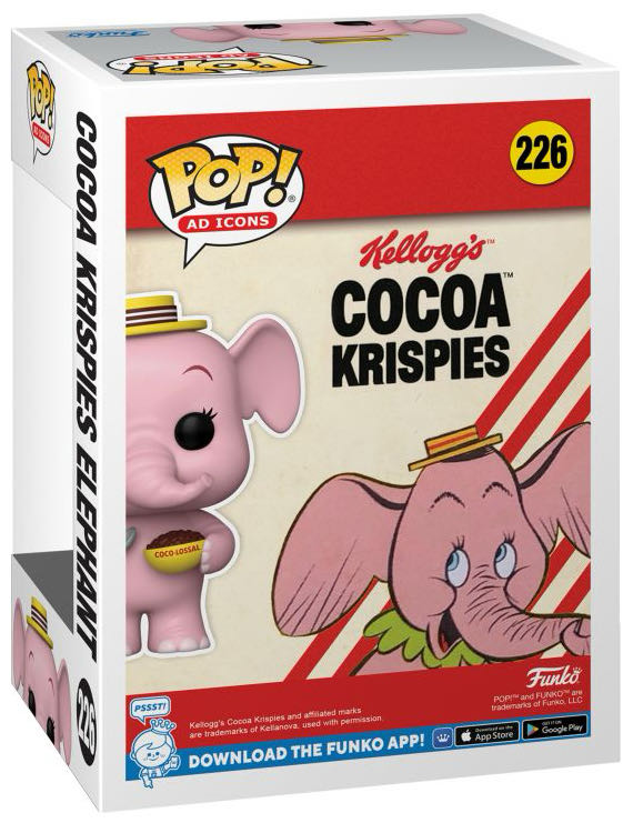 Cocoa Krispies Elephant - Kellogg’s vinyl figure collectible [Barcode 889698753586] - Main Image 3