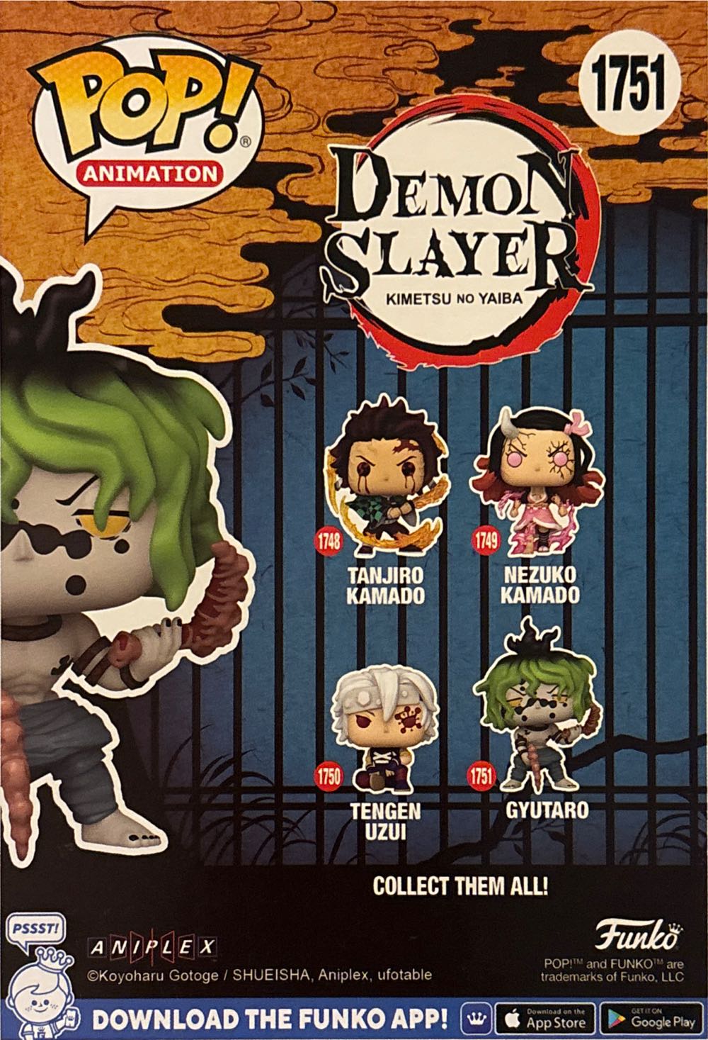 Gyutaro - Demon Slayer vinyl figure collectible [Barcode 889698803328] - Main Image 3
