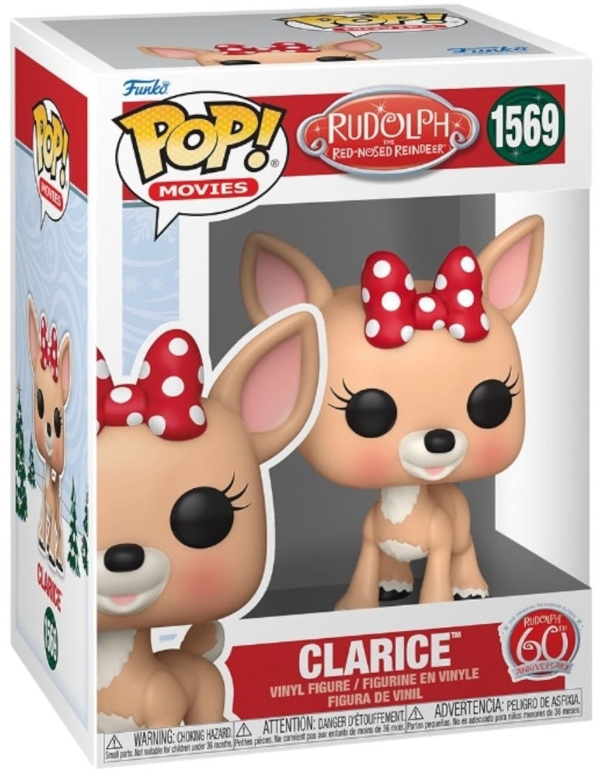 Rudolph the Red Nosed Reindeer: Clarice (Holiday), #1569 - Rudolph the Red-Nosed Reindeer vinyl figure collectible [Barcode 889698810401] - Main Image 2