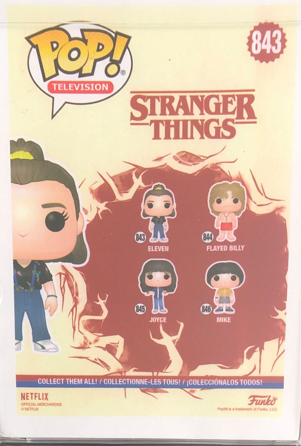 Eleven 843 - Stranger Things vinyl figure collectible [Barcode 002024000080] - Main Image 3
