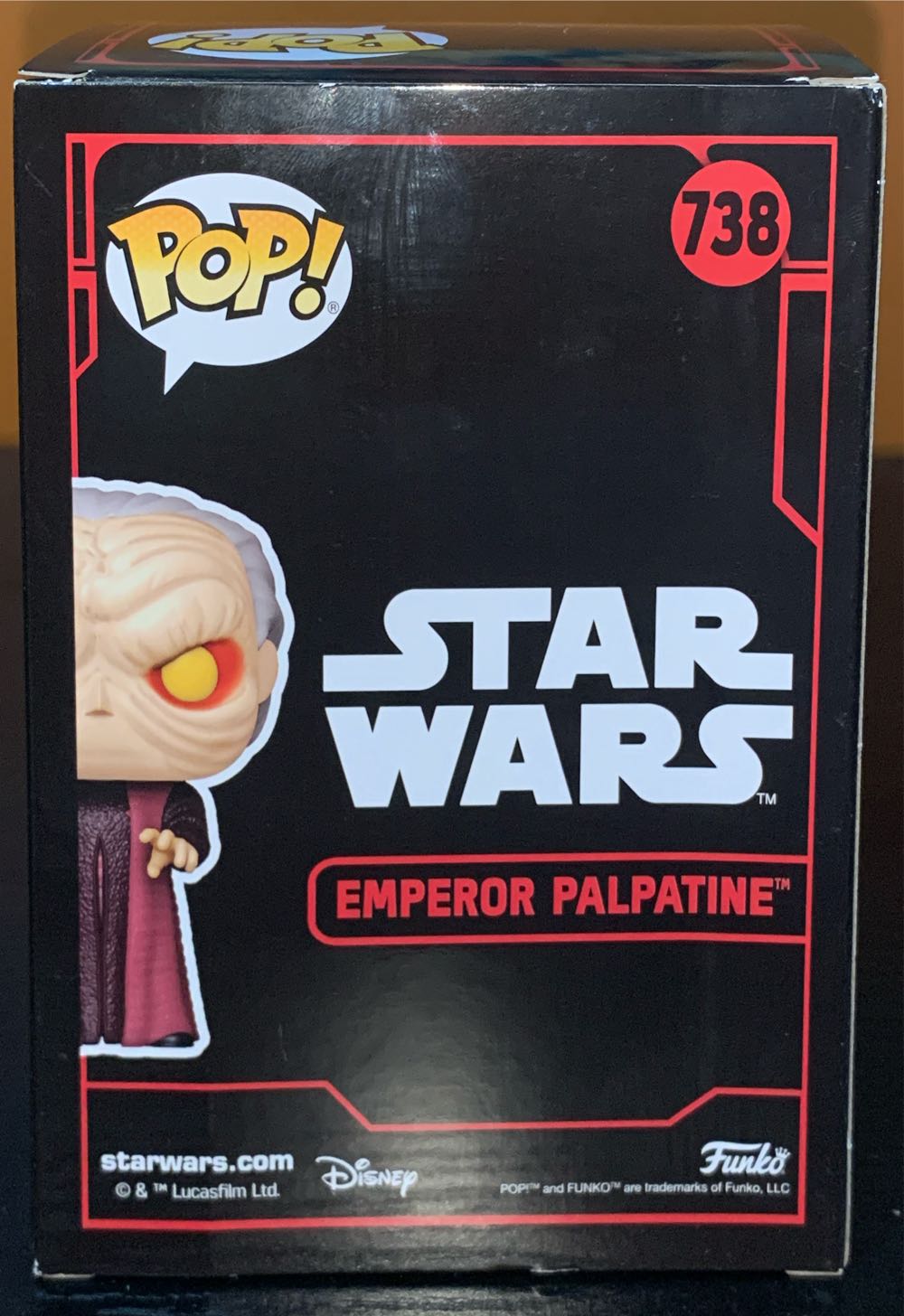 Star Wars -738- Emperor Palpatine - Star Wars vinyl figure collectible [Barcode 889698807739] - Main Image 3