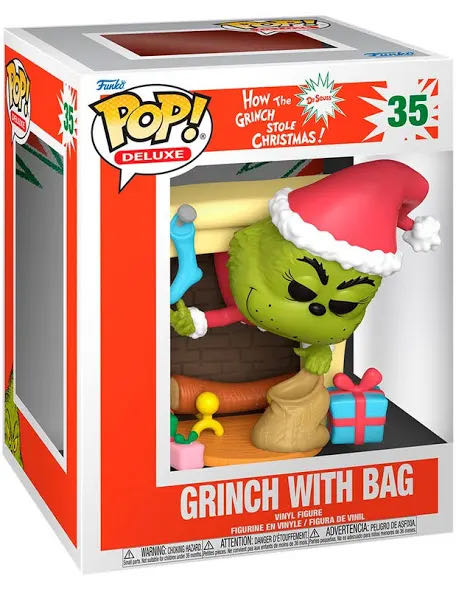 Grinch with Bag - How the Grinch Stole Christmas vinyl figure collectible [Barcode 889698809726] - Main Image 2