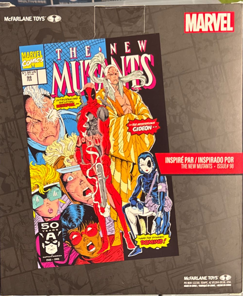 Mcfarlane Toys Marvel Deadpool 1:10th Scale Posed Figure With Scene The New Mutants #98 - Deadpool vinyl figure collectible [Barcode 787926147667] - Main Image 2