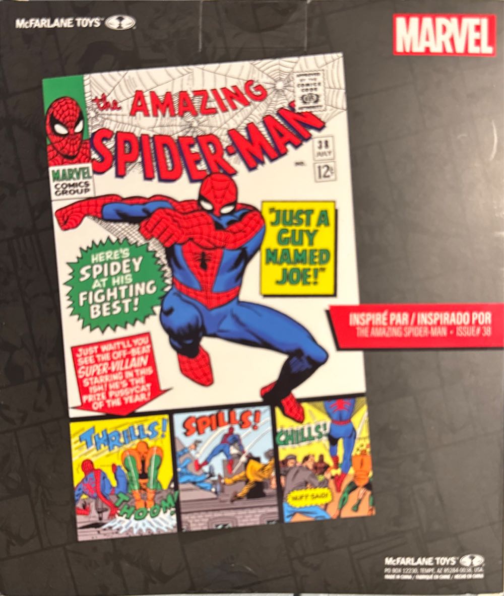 Mcfarlane Marvel Collection Mcfarlane Gold Label Marvel Comic Covers 1:10 Scale Posed Hand! Spider Man #38 Amazing Issue Statue The 1:10th New Inspired By Hand  vinyl figure collectible [Barcode 787926147629] - Main Image 2