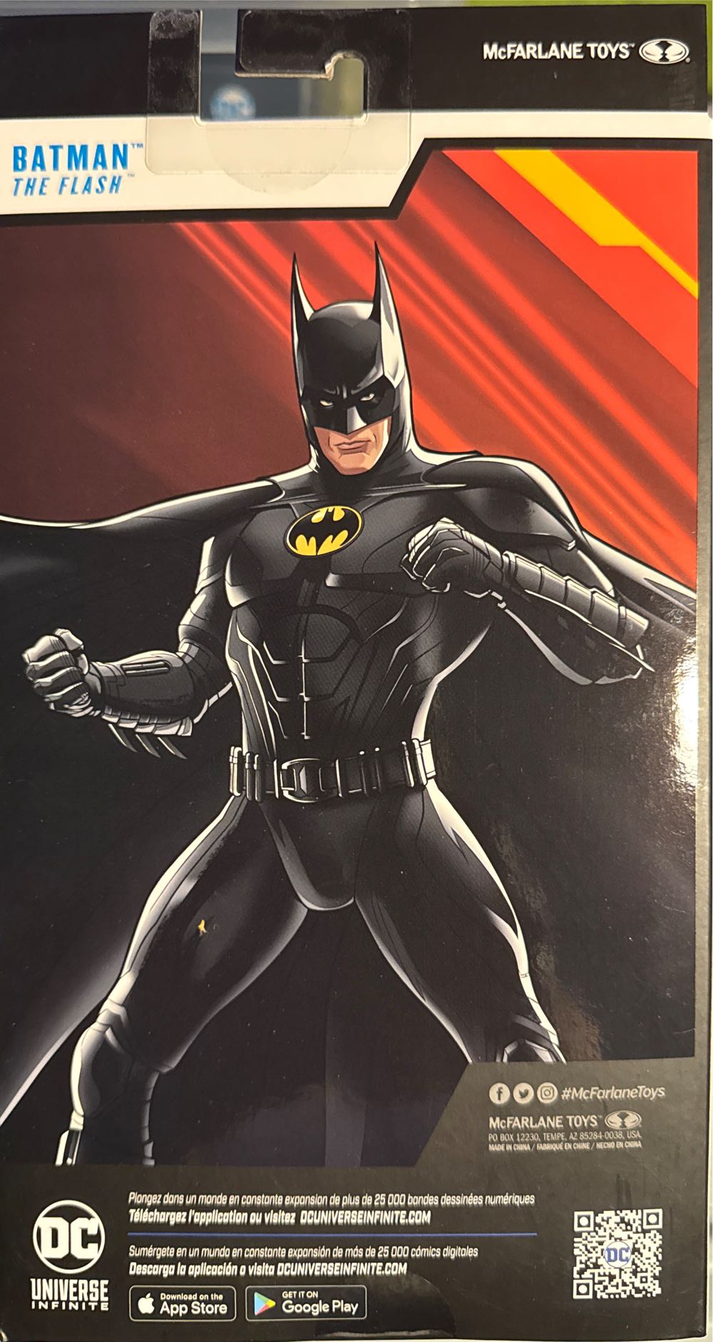 Mcfarlane Toys Dc Multiverse Movie 7 Inch Action Figure The Flash Exclusive Unmasked Batman Gold Label Black  vinyl figure collectible [Barcode 787926154993] - Main Image 2
