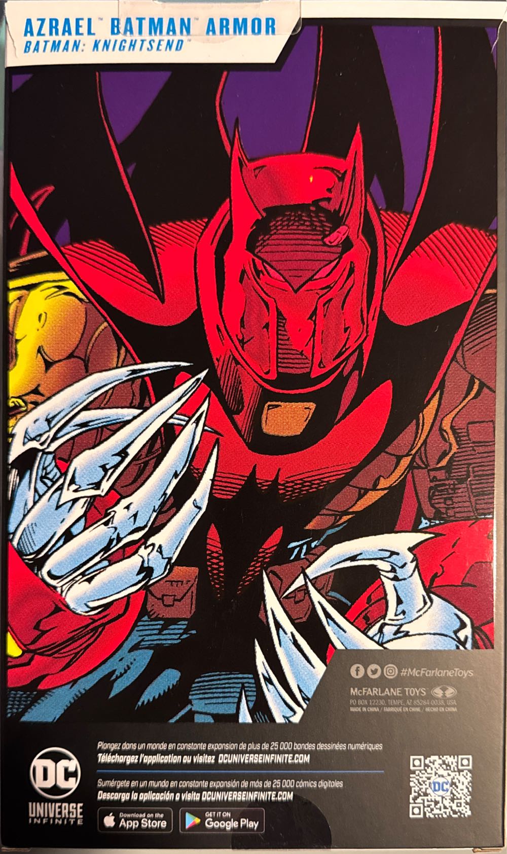 Mcfarlane Toys Dc Multiverse Azrael Batman Armor Batman: Knightsend 7in Action Figure - DC Universe vinyl figure collectible [Barcode 787926171075] - Main Image 2