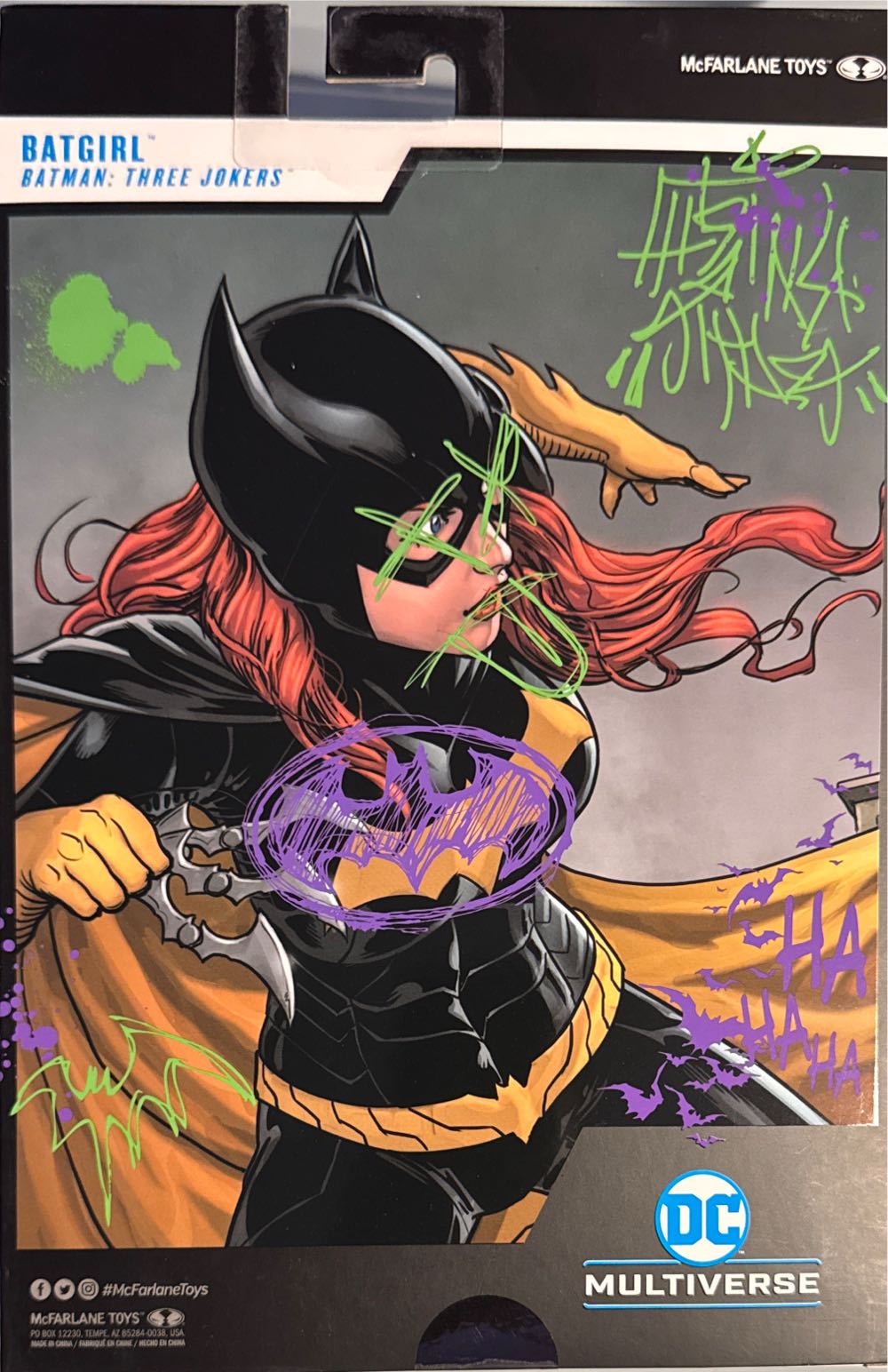 DC Multiverse Batman Three Jokers: Batgirl (Jokerized)  vinyl figure collectible [Barcode 787926171761] - Main Image 2