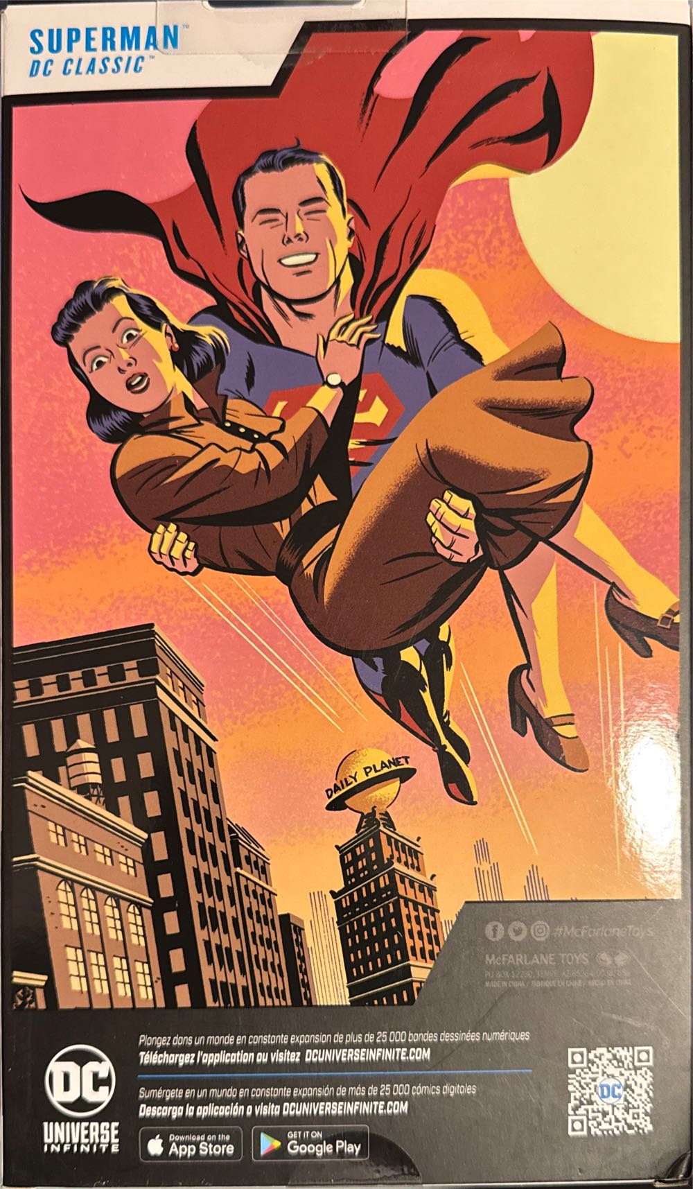 Mcfarlane Toys Dc Multiverse Superman Dc Classic 7 Inches Action Figure Iconic Hero In Detailed Dc Comics Design  vinyl figure collectible [Barcode 787926171082] - Main Image 2