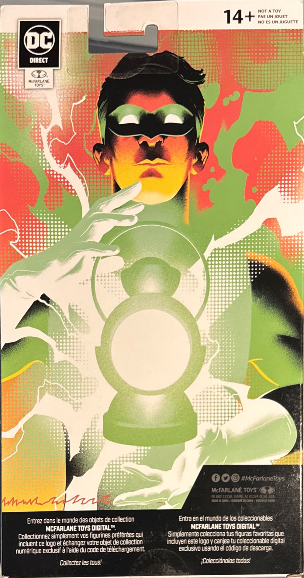 Mcfarlane Toys Dc Direct Green Lantern The Silver Age 7in Action Figure With Digital Collectible  vinyl figure collectible [Barcode 787926171617] - Main Image 2