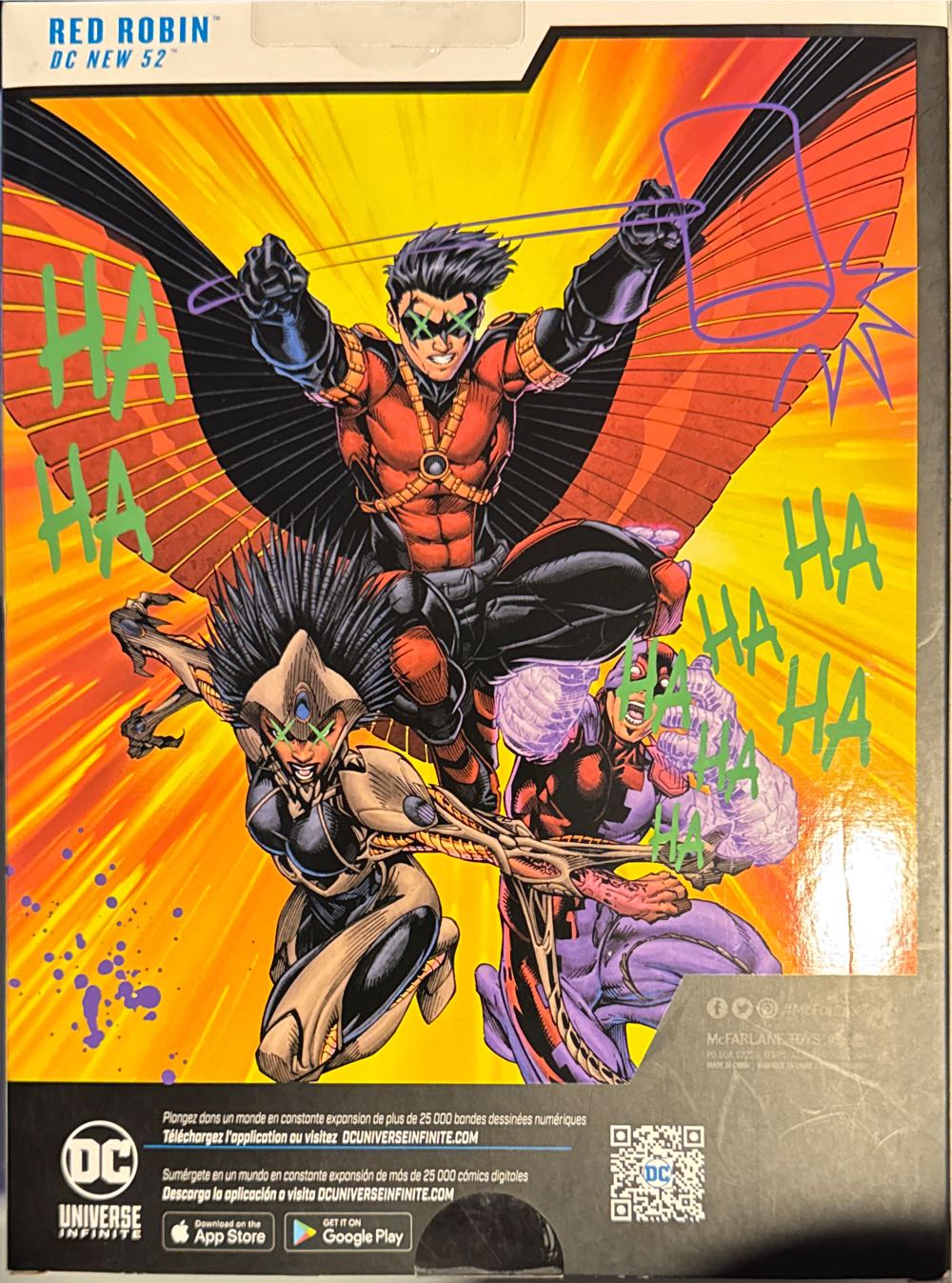 DC Multiverse DC New 52: Red Robin (Jokerized)(package Damage)  vinyl figure collectible [Barcode 787926170627] - Main Image 2