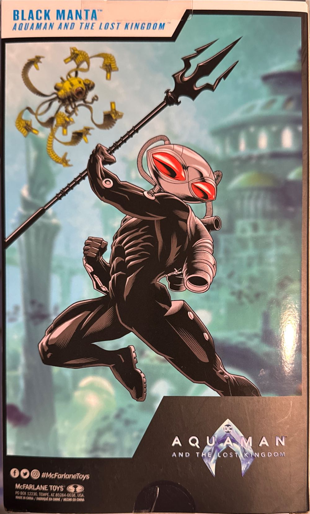 Mcfarlane Toys Dc Multiverse Black Manta Aquaman And The Lost Kingdom 7” Action Figure  vinyl figure collectible [Barcode 787926155372] - Main Image 2