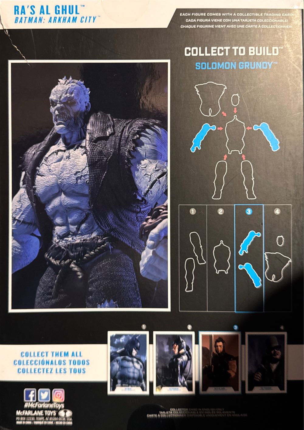 Mcfarlane Toys Dc Gaming Build-a 7in Figures Wv1 Arkham City Ra’s Al Ghul - Batman vinyl figure collectible [Barcode 787926154696] - Main Image 2