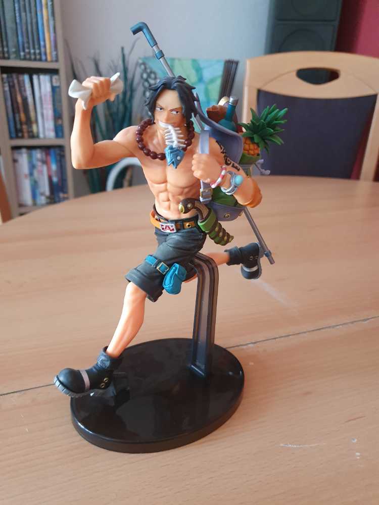 Piece Figurine Portgas D Ace Three Brothers Figurine One Piece Three D. Banpresto 14cm The Figura Portgas. Pvc 14  vinyl figure collectible [Barcode 4983164161403] - Main Image 3