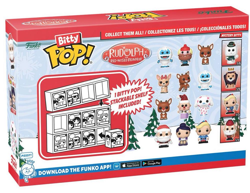Bitty Pop: Rudolph - Rudolph the Red-Nosed Reindeer vinyl figure collectible [Barcode 889698811231] - Main Image 2