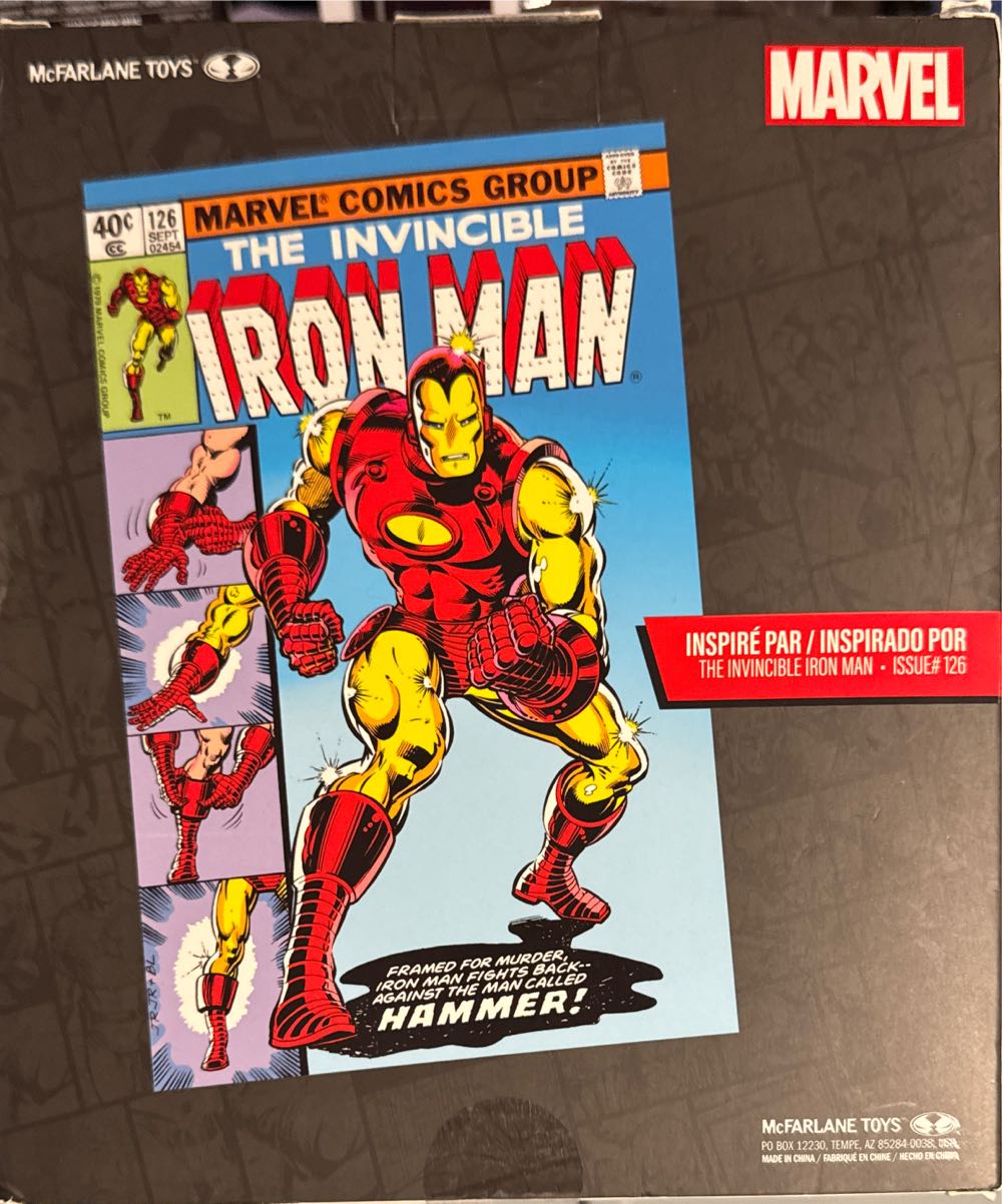 Mcfarlane Toys Marvel Iron Man 1:10th Scale Posed Figure With Scene The Invincible Iron Man #126  vinyl figure collectible [Barcode 787926147674] - Main Image 2