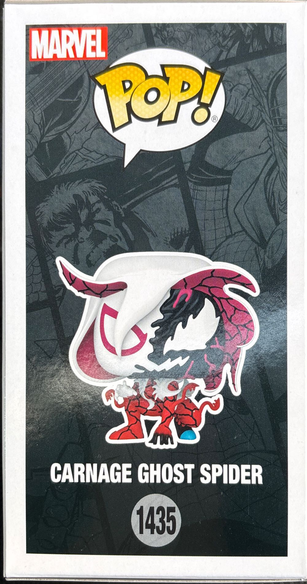 Carnageized: Carnage Ghost Spider, #1435 - Marvel Universe vinyl figure collectible [Barcode 889698826457] - Main Image 2