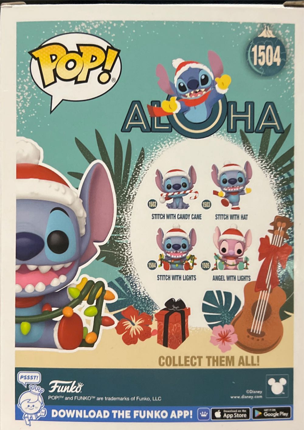Lilo & Stitch: Stitch w/ Lights (Holiday) - Lilo and Stitch vinyl figure collectible [Barcode 889698800389] - Main Image 2