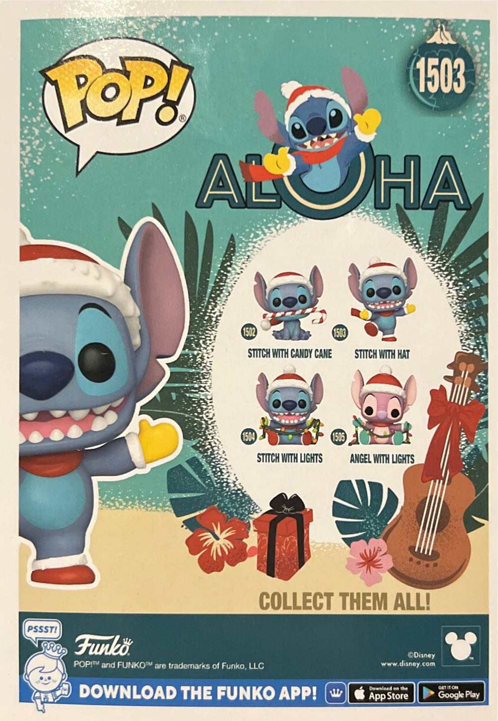 Stitch With Hat, #1503 - Lilo and Stitch vinyl figure collectible [Barcode 889698800372] - Main Image 2